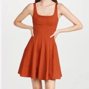Staud Wells Burnt Orange Rust Dress size 4